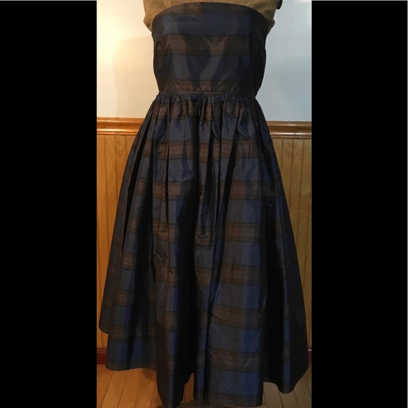 J. Crew silk plaid formal dress - Picture 6 of 11